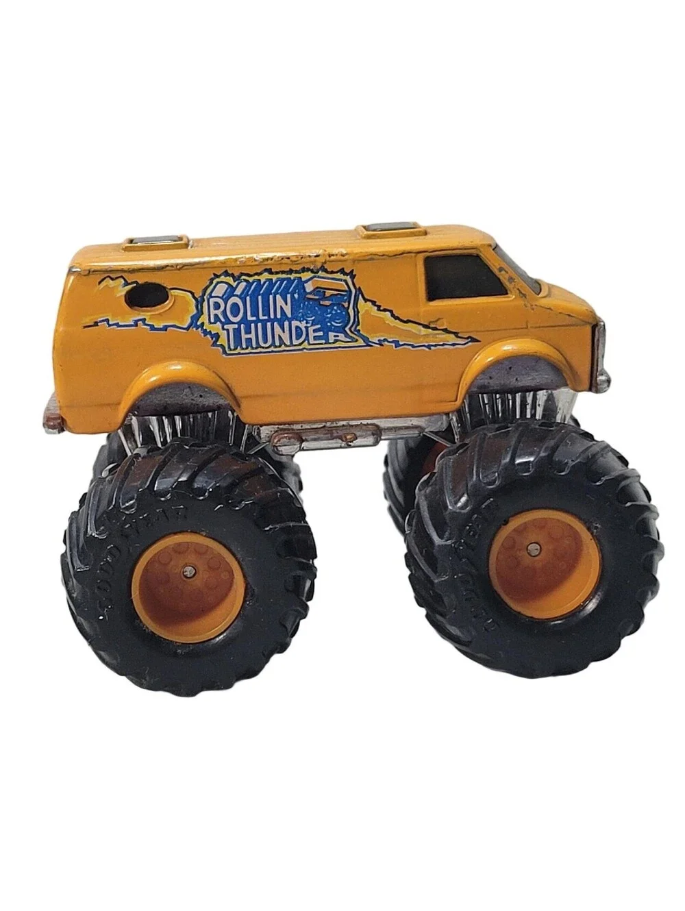 1985 Vintage Matchbox Super Charger Rollin Thunder Monster Truck Van Orange